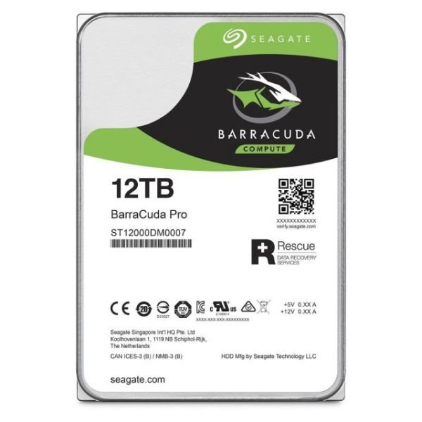 ST12000DM0007 12TB 3.5''7200RPM 256MB Sata3 Barracuda Pro Dahili HardDisk