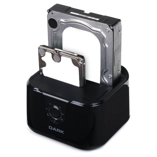 DK-AC-DSD24C 2 x 2.5''/3.5'' USB 3.0 Dual SATA Docking Station