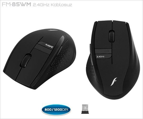 FW-85WM FW-85WM 1200DPI Kablosuz Siyah Mouse