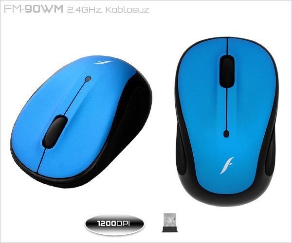 FW-90WM FM-90WM USB Kablosuz Mavi Mouse