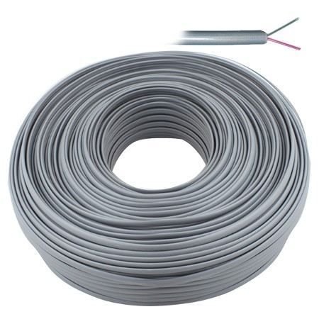 LN-TEL44 100 Metre Gri Flat Telefon Kablo