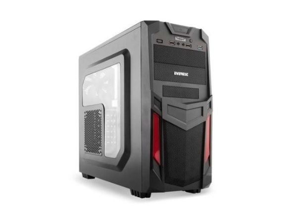 RANGE-7 650W Powerlı Pencereli Midi Tower Siyah Kasa