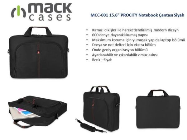 MCC-001 15.6'' Procity Siyah Notebook Çantası