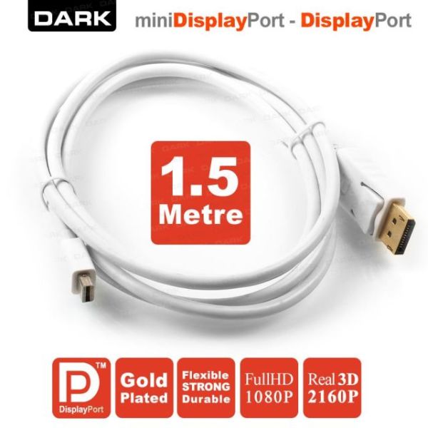 DK-CB-DPXMDPL150 1.5M Mini Display Port - Display Port Kablo Çoklayıcı