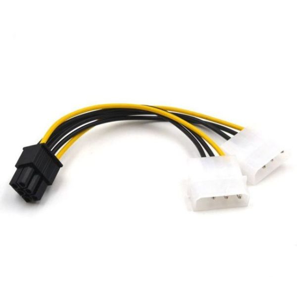 DK-CB-P106 2 x MOLEX 4 Pin - 6 Pin PCI-E DÖNÜŞTÜRÜCÜ GÜÇ KABLOSU