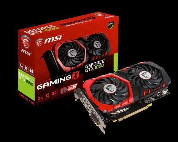 GTX1050-GAMING-X-2 GTX1050 2GB 128B GDDR5 DVI/HDMI/DP Nvidia Gaming Ekran Kartı
