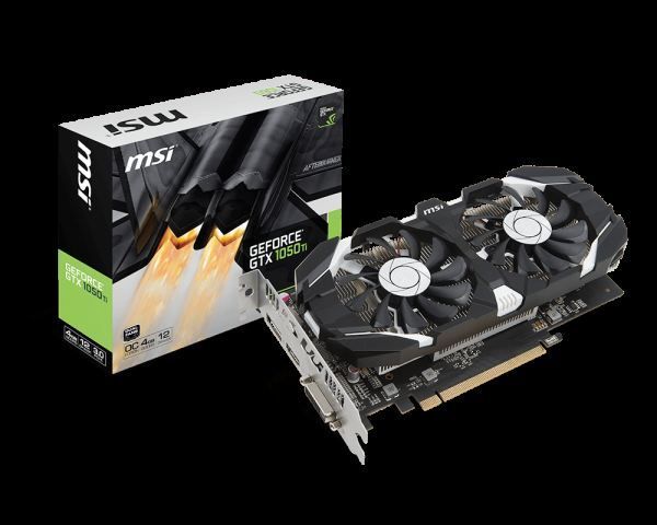 GTX1050TI-4GT-OC GTX1050TI 4GB 128B GDDR5 DVI/HDMI/DP Nvidia Ekran Kartı