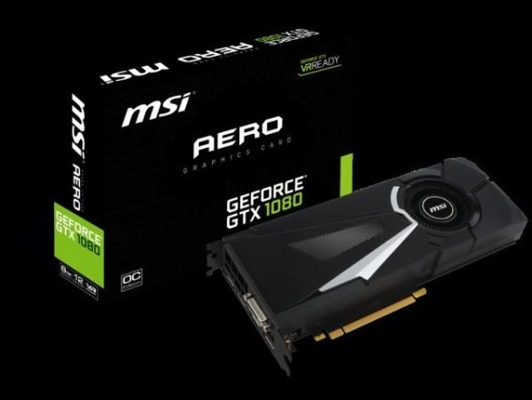 GTX1080-AERO-8G-OC GTX1080 8GB 256B GDDR5 DVI/HDMI/DP Nvidia Ekran Kartı
