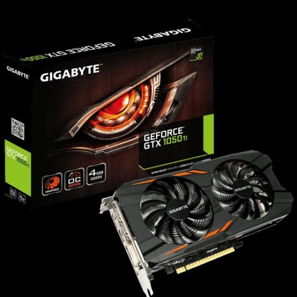 GV-N105TWF2OC-4GD GTX1050TI 4GB 128B GDDR5 DVID/HDMI/DP Nvidia Gaming Ekran Kartı