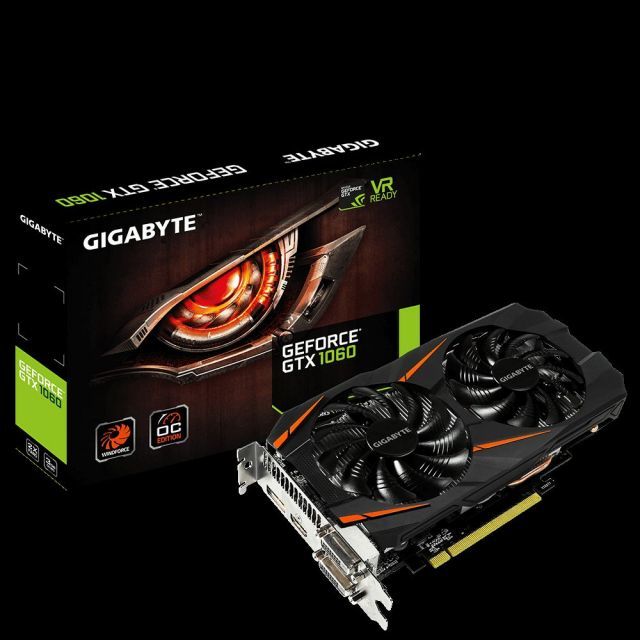 GV-N1060WF2OC-3GD GTX1060 3GB 192B GDDR5 HDMI/DVID/DP Nvidia Gaming Ekran Kartı
