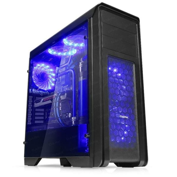 DKCHN10PRO750BR N10 Pro 750W 80+ Powerlı USB3.0 5x12cm Mavi Fanlı ATX Kasa