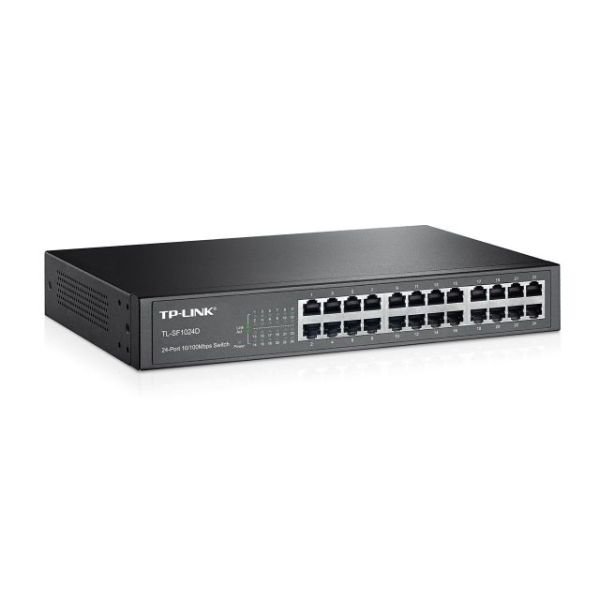 TL-SF1024D 24 Port 10/100Mbps %70 Güç Tasarrufu Raf Tipi Çelik Kasa Switch