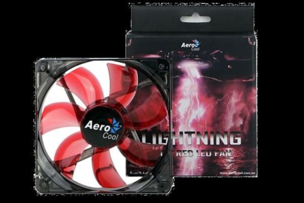 AE-CFLG140RD Lightning 14cm Kırmızı Led fan
