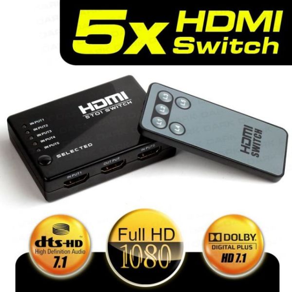 DK-HD-SW4X1 4 Giriş 1 Çıkışlı Uzaktan Kumandalı HDMI Switch (Seçic