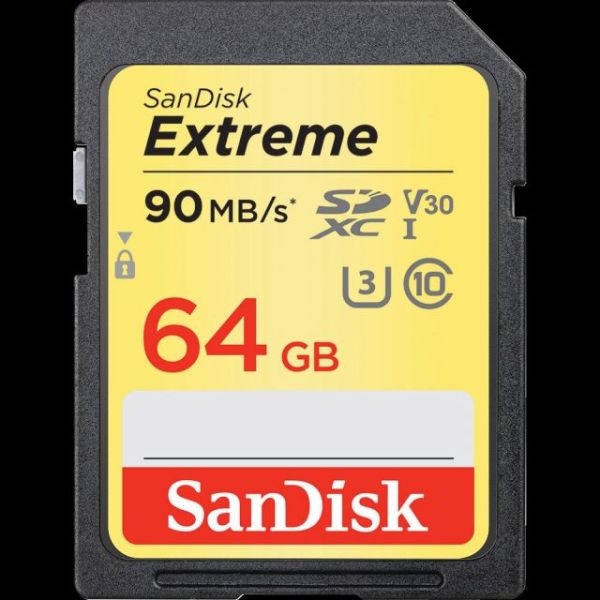 SDSDXVE-064G-GNCIN 64 GB Extreme SDHC 90 MB Class 10UHS I SD-MMC Kart