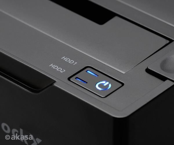 AK-DK06U3-BKEU Duodock 2S USB 3.0 ve Clone destekli 2.5''/3.5'' inç disk destekli docking