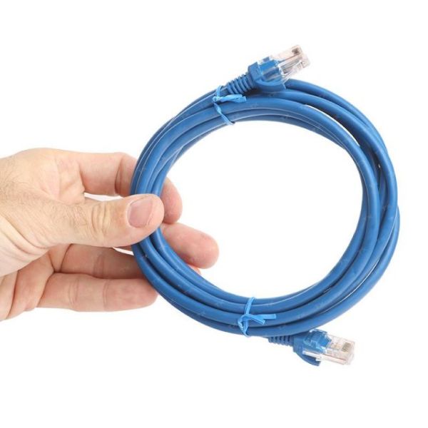 TX-CB-NT5U100BU CAT5E 1M CCA Solid UTP Mavi Network Kablosu