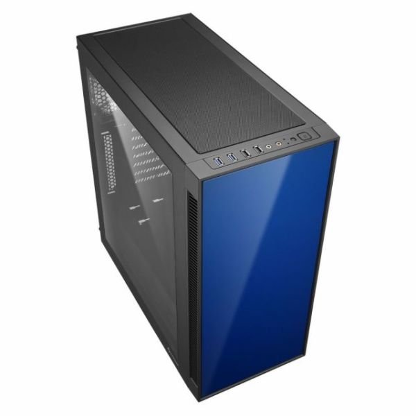 AM5-WINDOW-BLUE Pencereli Powersız 2xUSB3.0 2xLED Fanlı Midi Tower Mavi Kasa