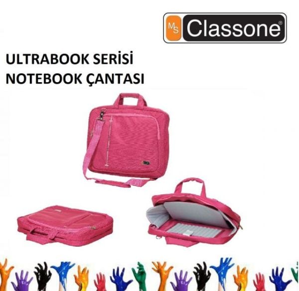 UL166 13-14-15.6'' Ultracase Serisi Pembe Notebook Çantası