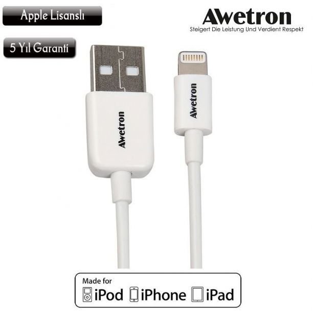 AWE-101 USB, Iphone 5-6, Data ve Şarj Kablosu