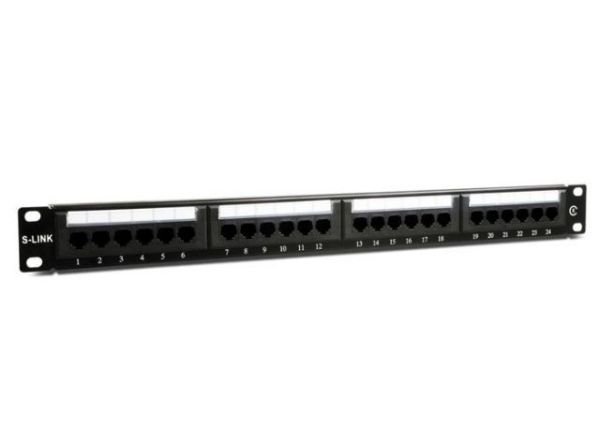 SL-F624 Cat6 19'' 24Port UTP Patch Panel