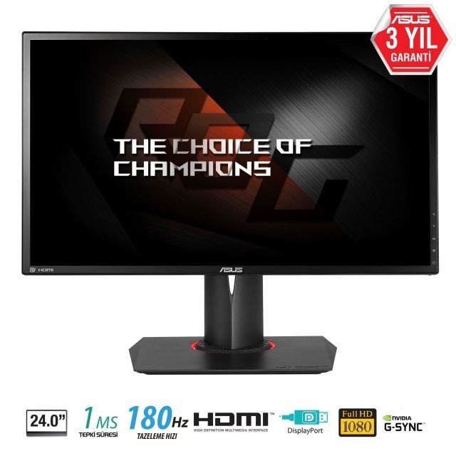 PG248Q 24''1920x1080,1ms,180Hz,DP-HDMI,Siyah Gam.Led Monitör