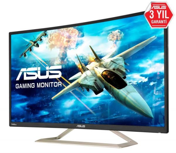 VA326H 31,5'',Gaming,VA,Kavisli,1920x1080,4ms,144hz,D-SUB,HDMI,Dual Link DVI