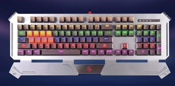 B740A Kablolu,Infrared Mekanik Switch'li,Turuncu,Yeşil, Gaming Klavye