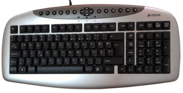 KB-21-FU USB F Türkçe Multimedya Siyah,Gri Klavye