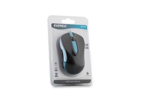 SM-246M SM-246 USB Siyah,Mavi Mouse
