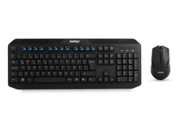 KM-8000 Siyah Kablosuz Q Multimedia Klavye,Mouse Set