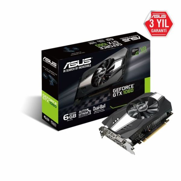 PH-GTX1060-6G GTX1060 6GB 192B GDDR5 DVID/HDMI/DP Nvidia Ekran Kartı