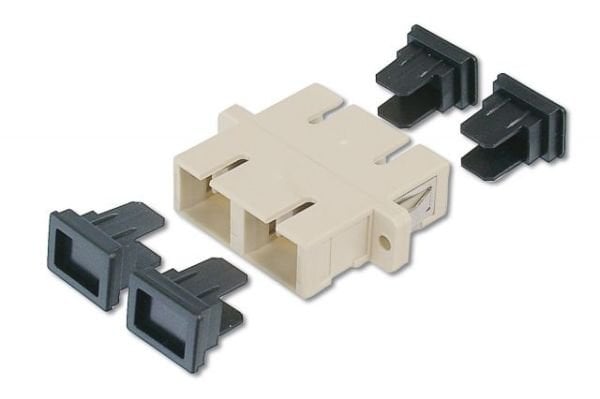 BN-96004 Gri,Plastik,Duplex,Multimode,Fosfor Bronz Ferrule,SC-SC Coupler